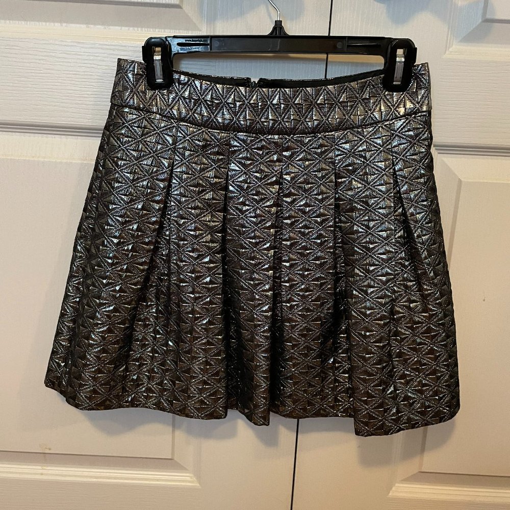 Banana Republic pleated metallic skirt size 2